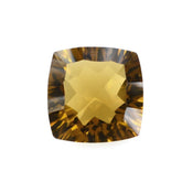 WHISKY QUARTZ CONCAVE CUT CUSHION (DES#71) 8MM 1.98 Cts.