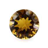 WHISKY QUARTZ CONCAVE CUT ROUND (DES#45) 9MM 2.85 Cts.