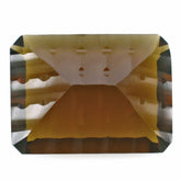WHISKY QUARTZ CONCAVE SPLENDOR CUT OCTAGON (DES#41) 16X12MM 9.00 Cts.