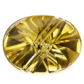 WHISKY QUARTZ FLAT BUFFTOP LIGHTENING OVAL (DES#114) 20X15MM 13.50 Cts.