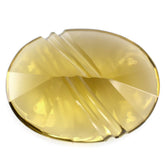 WHISKY QUARTZ FLAT BUFFTOP LIGHTENING OVAL (DES#114) 20X15MM 13.50 Cts.