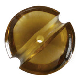 WHISKY QUARTZ LENTIL ROUND WITH CARVED BELT (DES#25) (FULL DRILL) 15MM 7.35 Cts.