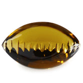 WHISKY QUARTZ BUFFTOP ZIP CUT BACK MARQUISE (DES#106) 20X12MM 10.12 Cts.