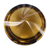 WHISKY QUARTZ BUFFTOP ROUND WITH TWISTED CONCAVE (DES#31) 15MM 11.26 Cts.