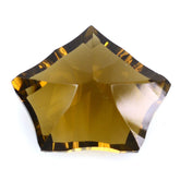 WHISKY QUARTZ CONCAVE CUT PENTAGON (DES#8) 16X13MM 7.80 Cts.