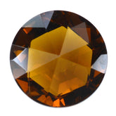 WHISKY QUARTZ HIGH DOME ROSE CUT ROUND (DES#17) 15MM 12.34 Cts.