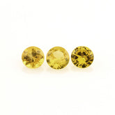 YELLOW SAPPHIRE CUT ROUND 3.20MM 0.147 Cts.