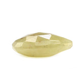 YELLOW SAPPHIRE ROSE CUT BRIOLETTE PEAR 14X10MM 6.70 Cts.