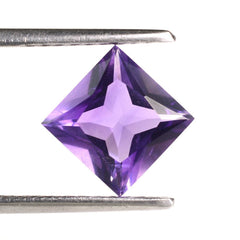 AFRICAN AMETHYST PRINCESS  CUT SQUARE (A) 8MM 2.15 Cts.