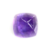 AFRICAN AMETHYST SUGARLOAF CUSHION CAB (AA/HI) 10X10MM 5.37 Cts.
