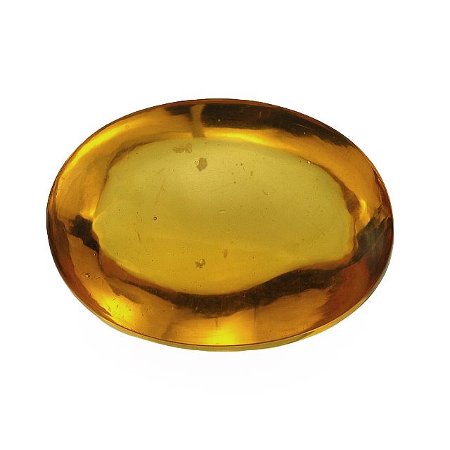AMBER OVAL CAB 43X31.50MM 74.52 Cts.