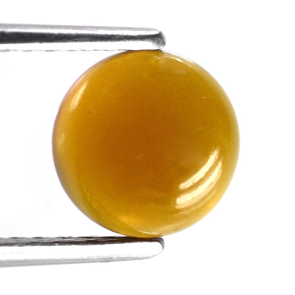AMBER (BROWN) ROUND CAB 8.50MM 0.81 Cts.