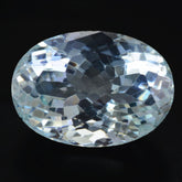 AQUAMARINE CUT OVAL (A) 14X10MM 5.66 Cts.