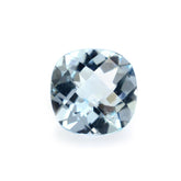 AQUAMARINE CHECKER CUT CUSHION (A++) 6MM 0.82 Cts.