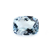 AQUAMARINE CHECKER CUT CUSHION (A++) 8X6MM 1.23 Cts.