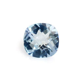 AQUAMARINE CHECKER CUT CUSHION (A++) 5.80MM 0.60 Cts.