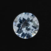 AQUAMARINE CHECKER CUT ROUND (A+/SI) 8MM 1.60 Cts.