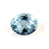 AQUAMARINE CHECKER CUT OVAL (A+) 11X9MM 3.38 Cts.