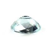 AQUAMARINE CHECKER CUT OVAL (A+) 11X9MM 3.38 Cts.