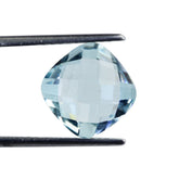 AQUAMARINE BRIOLETTE CUSHION (A+/SI) 11MM 4.35 Cts.