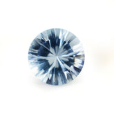 AQUAMARINE STRAIGHT FACET CUT ROUND (A+) (DES#77) 10MM 3.26 Cts.