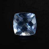 AQUAMARINE CHECKER CUT CUSHION (A+/HI) 7MM 1.45 Cts.