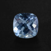 AQUAMARINE CHECKER CUT CUSHION (A+/SI) 7MM 1.45 Cts.