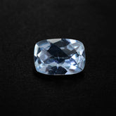 AQUAMARINE CHECKER CUT CUSHION (A+) 7X5MM 0.70 Cts.