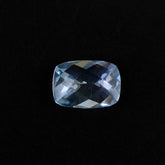 AQUAMARINE CHECKER CUT CUSHION (A+) 7X5MM 0.70 Cts.