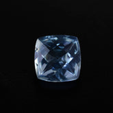 AQUAMARINE CHECKER CUT CUSHION (A+) 6MM 0.88 Cts.