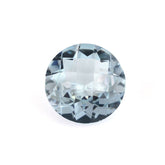 AQUAMARINE CHECKER CUT ROUND (A+) 8MM 1.40 Cts.