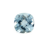 AQUAMARINE CHECKER CUT CUSHION (A+++/SI) 6MM 0.83 Cts.