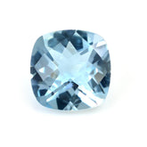 AQUAMARINE CHECKER CUT CUSHION (A+++/SI) 8MM 1.90 Cts.