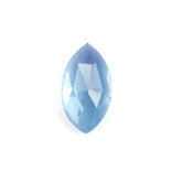 AQUAMARINE ROSE CUT MARQUISE CAB (A+++/SI) 7.20X4MM 0.50 Cts.