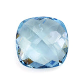 AQUAMARINE CHECKER CUT CUSHION (A+++/HI) 12MM 5.54 Cts.