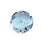 AQUAMARINE CHECKER CUT ROUND (A+++/SI) 6.50MM 0.93 Cts.