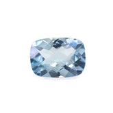 AQUAMARINE CHECKER CUT CUSHION (A+++) 7X5MM 0.71 Cts.