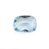 AQUAMARINE CHECKER CUT CUSHION (A+++) 7X5MM 0.71 Cts.