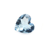 AQUAMARINE CHECKER CUT HEART (A+++) 5MM 0.33 Cts.