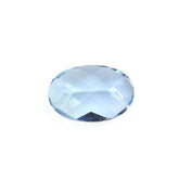 AQUAMARINE CHECKER CUT OVAL (A++) 6X4MM 0.40 Cts.