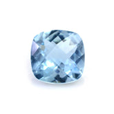 AQUAMARINE CHECKER CUT CUSHION (A++/SI) 7MM 1.26 Cts.