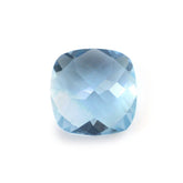 AQUAMARINE CHECKER CUT CUSHION (A++/SI) 7MM 1.26 Cts.