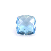 AQUAMARINE CHECKER CUT CUSHION ANTIC (A++/SI) 6MM 0.82 Cts.