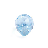 AQUAMARINE FACETED DROPS (HALF DRILL 0.80MM) (A++/SI) 8X5MM 1.40 Cts.