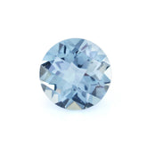 AQUAMARINE CHECKER CUT ROUND (A++) 6.50MM 0.90 Cts.
