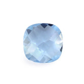 AQUAMARINE CHECKER CUT CUSHION (A++) 5.50MM 0.57 Cts.