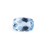 AQUAMARINE CHECKER CUT CUSHION (A++) 6X4MM 0.45 Cts.
