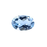 AQUAMARINE CHECKER CUT OVAL (A++/SI) 6X4MM 0.44 Cts.