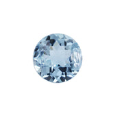 AQUAMARINE CHECKER CUT ROUND (A++/HI) 6.50MM 0.95 Cts.
