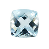 AQUAMARINE CHECKER CUT ANTIC CUSHION (A+/SI) 7MM 1.55 Cts.